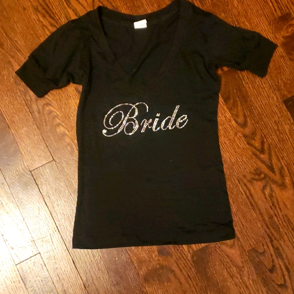 Rhinestone bride tee